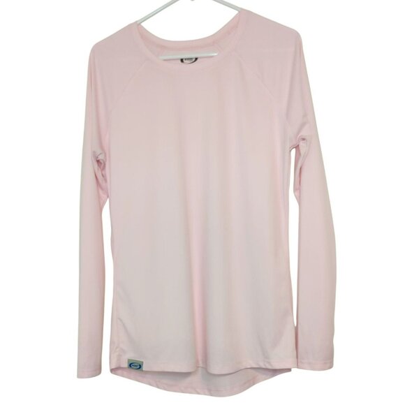 Vapor Apparel Light Pink Long Sleeve Shirt Sun Protection Solar Womens XL - Picture 1 of 7